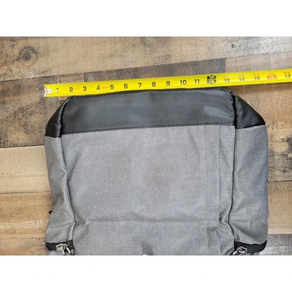 NWT Tocode Laptop BackPack Roll Top‎ USB Anti Theft DaypackWater Repellent Gray